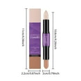 thumbnail image 3 of Kokovifyves Double Head High Light Repair Stick Brightens Concealer Naturally Three-dimensional Shaping Rotary Pen Body for Commuting Makeup, 3 of 9