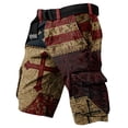 thumbnail image 2 of Men's Casual Loose Fit Multi-Pockets Military Cargo Shorts Camo Print Cargo Shorts with Multiple Pockets and Relaxed Fit Camouflage XL, 2 of 4