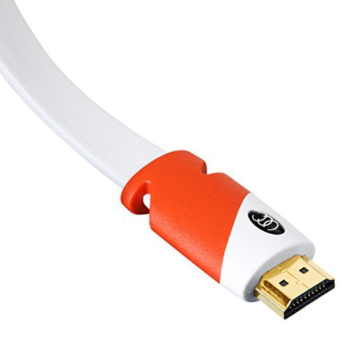 Advarsel udredning Afskrække Ultra Clarity Cables HDMI Cable 50 feet Flat, Supports, 4K Video at 60 Hz,  3D, 2160p, Latest Standard,CL3 Rated - Walmart.com