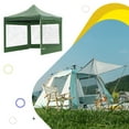 thumbnail image 3 of QualitChoice Water-proof Canopy Sidewalls Durable Oxford Cloth For Reliable Shelter Enhanced Comfort Transparent green, 3 of 6