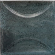 Antiek 3.94 in. x 3.94 in. Glossy Blue Ceramic Square Deco Wall Tile (5.39 sq. ft./case) (50-pack)