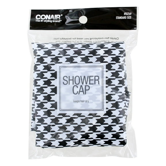 Conair Standard Size Printed Shower Cap, 1-Count