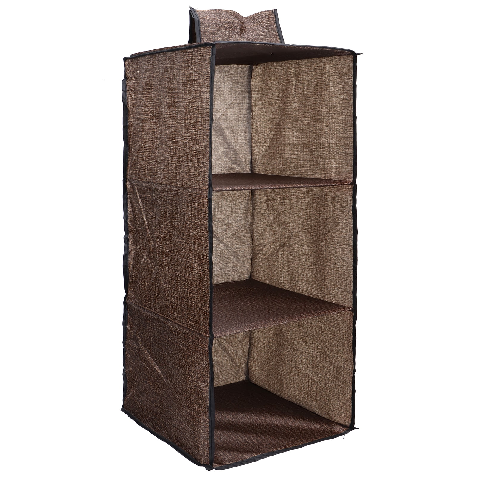 Cergrey Hanging Storage Bag Imitation Linen Wardrobe Folding Cloth