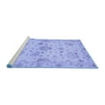 thumbnail image 2 of Ahgly Company Machine Washable Indoor Rectangle Oriental Blue Traditional Area Rugs, 3' x 5', 2 of 4