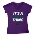 thumbnail image 5 of It's a Philly Thing Funny Women's V-Neck T-shirt Philadelphia Birds Fan Champions City of Brotherly Love Football Fly Tee, 5 of 7