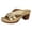 Gold, variant on Floral Chunky Heels for Women Low Block Heel Sandals Platform Heeled Slippers Shoes Slip on Travel Casual Sandal White Size 6