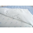 thumbnail image 5 of BabyFad Éléphant Diamant Bleu Ensemble de Literie de Bassinette pour Bébé 3 Pcs – 100 % Coton – Ensemble de Chambre de Bébé Garçon Fille Doux et Respirant Neutre – Comprend Couverture, Drap-Housse et Jupe de Bassinette – Adorable Motif Éléphant, 5 of 5