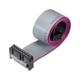 thumbnail image 1 of Cable plano de cinta IDC con conector FC/FC tipo A, 16 pines, paso de 2.54mm, longitud de 50cm, 1 of 5
