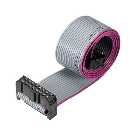 IDC Wire Flat Ribbon Cable FC/FC Connector A-type 16Pins 2.54mm Pitch 50cm Length