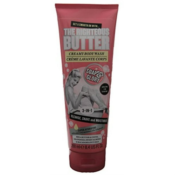 soap and glory the righteous butter 3in1 creamy shower gel 250ml