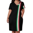 thumbnail image 2 of Il Tricolore-vestido holgado con bolsillos para mujer ropa con diseño de bandera italiana tendencia de verano, 2 of 6