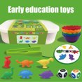 thumbnail image 4 of Juego De Juguetes De Peso De Dinosaurios Para Contar, Juego De Combinación De Arcoíris, Juguetes Educativos, Regalo Para Niños Vogacara FN006339-00, 4 of 6