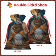 thumbnail image 2 of Honeii Moon Night Sky Cute Rabbit Print Small Burlap Bags,Christmas Drawstring Treat Bags Gift Bags Reusable Candy Goodie Wrapping Bags for Holiday Party Favors Supplies -Small, 2 of 9