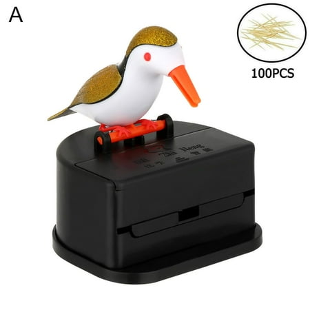 

Home Decoration Automatic Cute Plastic Bird Toothpicks Container Toothpick Dispenser Toothpick Holder Box A