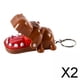 thumbnail image 1 of Paquete de 2-6 s para morder la boca con llavero, accesorios para mochila de juego de dientes para niños 2 piezas, 1 of 6