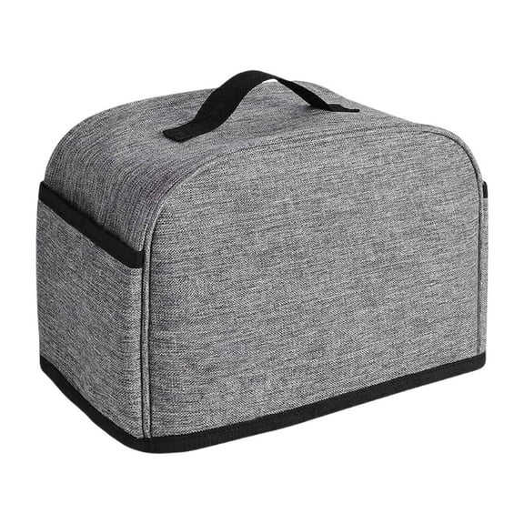 Hodwiequ Toaster Cover With Two Pockets For Storing Knife Greys As Shown Free Size