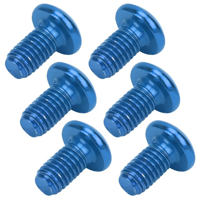 Tornillos de disco de freno de bicicleta de montaña de acero de titanio azul M5x10 mm, pernos de cabeza T25 universales para bicicletas