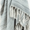 thumbnail image 2 of Rizzy Home Monochromatic Recycled Polyester Woven Throw, 50"x60" , Grey, 2 of 3