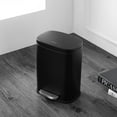 thumbnail image 5 of happimess Connor Rectangular 13.2-Gallon Trash Can with Soft-Close Lid and FREE Mini Trash Can, Charcoal Black, HPM1006B, 5 of 10