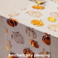 thumbnail image 3 of Thanksgiving Table Runner Pumpkin Print Dining Table Decor Polyester Tablecloth Holiday Dinner Setting - Fade Resistant Multi Holiday Use(Orange), 3 of 6