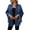 Blue, variant on Vmvidoty Women's Ruffled Denim Jacket 2026 Trendy Jean Jackets Vintage Loose Lapel Neck Irregular Denim Trench Coat Blue XL