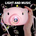 thumbnail image 2 of Burbujas para niños – Máquina de burbujas para niños pequeños, niñas, niños, regalos de fiesta en interiores y exteriores – Cámara automática de burbujas con luces y música (cámara de burbujas de cerdo) ER Rojo Verde, 2 of 5