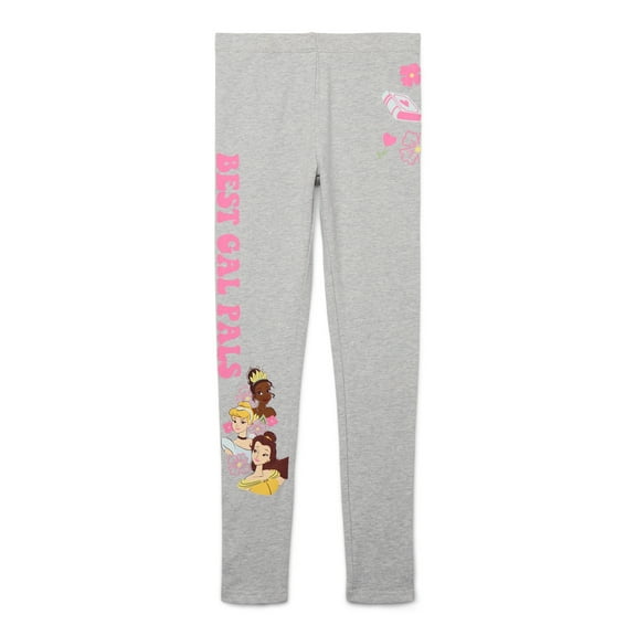 Disney Princess Girls Best Gal Pals Graphic Leggings, Sizes 4-16