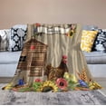 thumbnail image 5 of Farmhouse Rooster Blanket Farm Chicken Barn Animal Throw Blankets for Couch Sofa Stuff Decor Soft Cozy Fleece Plush Flannel Bedding for Baby Girls Kids Lover Adults Men Women 40"x50", 5 of 6