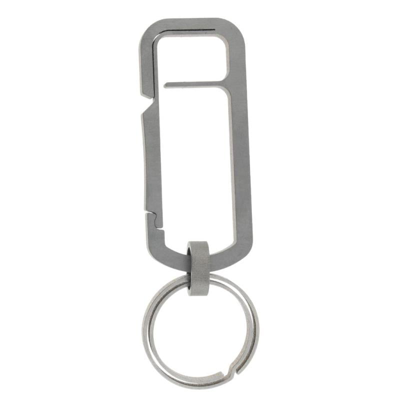 Titanium Alloy Chain Key Ring Buckle Hook Carabiner for Pendent Items Single 
