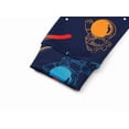 thumbnail image 6 of Beezizac Boys Pajamas Navy Blue Astronaut 2-Piece Snug-fit Short Sleeves & Pants PJ Set Kid Cozy Sleepwear Size 7, 6 of 7