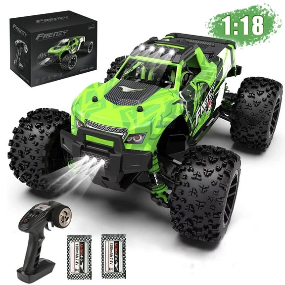 Beefunni RC Car 1:18 All Terrain, 40 MPH High Speed 4WD Off-Road RC Trucks, with 2.4 GHz Remote Control, 4X4 Waterproof Monster Truck  with 2 Rechargeable Batteries, Toys Gifts for Boys Kids Adults