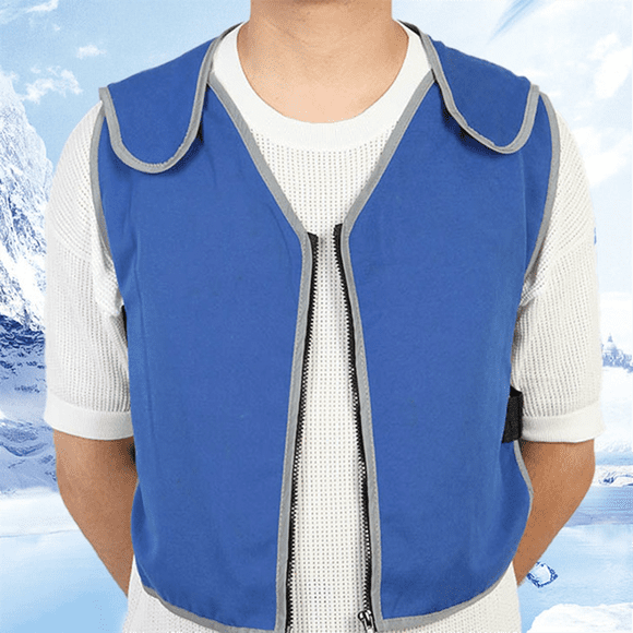 Ice Pack Cooling Vest, Ice Reflective Vest Cool Jacket for Working in Hot Weather,Outdoor Work Cooling Vest