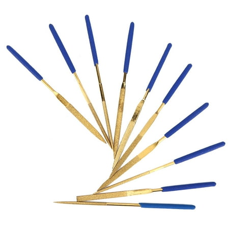 

File File Filing Files Needle Files Steel File 3x140mm Titanium Plated Steel Needle Files Tools Kit For Steel Ceramics Filing