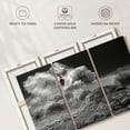 thumbnail image 6 of Elephant Stock Rough Sea Wall Art - Horizontal Multi Panel Canvas - Living Room Wall Decor - Nautical Multi Panel - Gray And White Decor - 57" x 36", 6 of 8