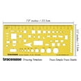 thumbnail image 6 of Traceease Architect,Interior Drafting Sanitary Template Drawing Stencil-Designing Template Measuring Ruler, 6 of 6