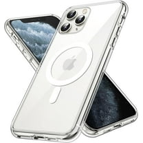 Entronix Magnetic Transparent Case for iPhone 11 Pro Max – Slim Fit, Shockproof, Yellow-Resistant Crystal Clear Cover