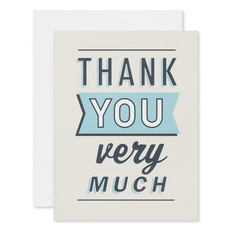 American Greetings Thank You Very Much Stationery with Envelopes (20-Count)