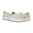 thumbnail image 4 of MaCae Unisex Knitting Slip On Fashion Shoe With Unique Sole, Slip On Shoes, Knit Shoes, Footwear, Summer Shoes,  Casual Shoes - Recycled Linen Beige/Chinese Lanterns, 7M/9W, 4 of 7