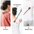 thumbnail image 4 of 4pcs Handheld Double-head Wood Body Massage Hammer Practical Back Scratchers, 4 of 6