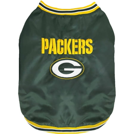 - Pets First NFL Green Bay Packers Dugout Jacket for Dogs/Cats, 3 Sizes Available