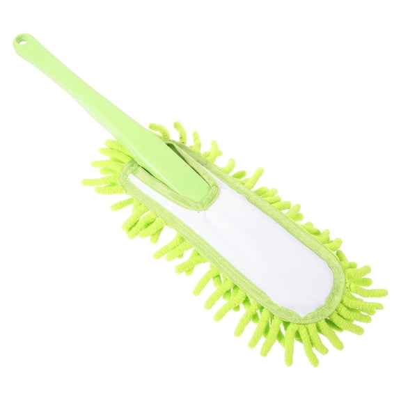 WRITWAA Green Car Dust Cleaner Soft Durable Chenille Dusting Brush for Home and Vehicle Dust Removal