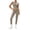 Coffee, variant on Womens 2 Piece Ruffled Short Sets Round Neck Sleeveless Lace Trim Top and Elastic Waist Drawstring Shorts Outfit Sets