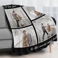 thumbnail image 3 of Custom Blanket with Picture Personalized Blankets and Throws Photo Blanket for Valentine Christmas Customized Valentines Day Gifts for Mom Dad Couple Boyfriend Girlfriend Wife Husband Blankets, 3 of 5