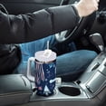 thumbnail image 4 of Yayeee 40oz Stainless Steel Tumbler with Straw and Handle Double-Wall Insulated Travel Water Bottle, Light Blue Anchor, 4 of 8