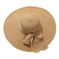 thumbnail image 2 of Alitao Sun Hats Straw Hat Cap Wide Women’s Hat Sun Eaves Beach Hat Fisherman Sun Breathable Baseball Caps Wide Brim Hats Beach Hats Khaki One Size, 2 of 2