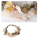 thumbnail image 3 of Diadema de flores bohemias, corona para el pelo, guirnalda Floral, corona, tocado de Halo con cinta, fiesta, Festival de boda, 3 of 5