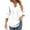 White, variant on ShiShine Womens 3/4 Sleeve Tunic Tops Business Casual Blouses V Neck Pleated Front Shirts Dressy Casual Work Outfits