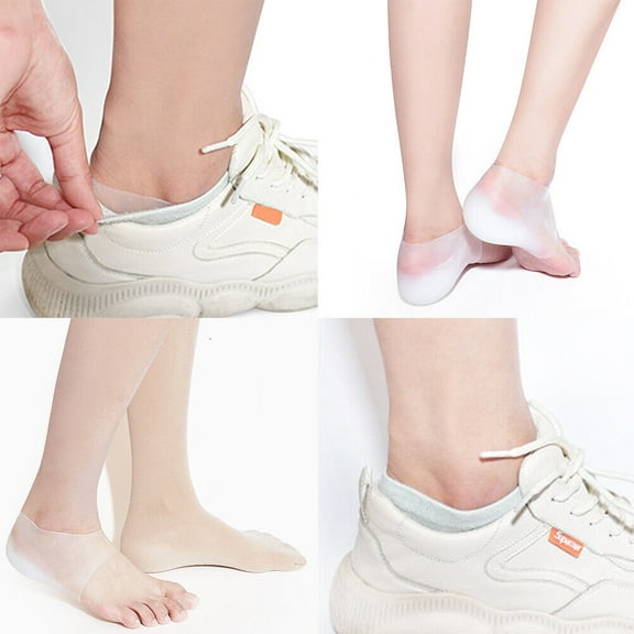 US Concealed Footbed Enhancers Invisible Height Increase Silicone Insoles Pads