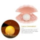 thumbnail image 4 of Lámpara de noche de cerámica con forma de concha para decoración de escritorio, estilo europeo, color rosa, 4 of 5
