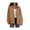 Khaki, variant on Women's Faux Suede Motorcycle Jacket Trendy Fall Fashion Oversized Zip Up Coats Winter Clothes Outerwear